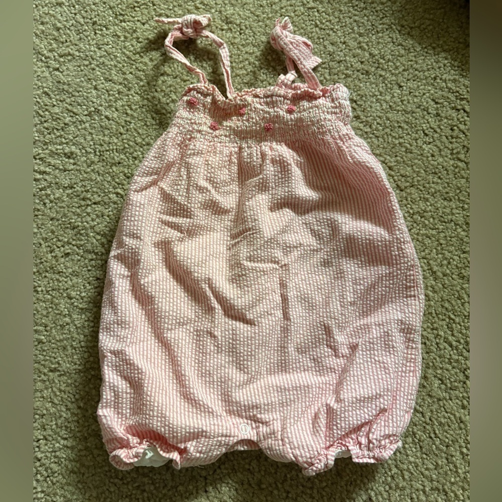 Janie and jack pink baby one piece pink jumper up to 12 months